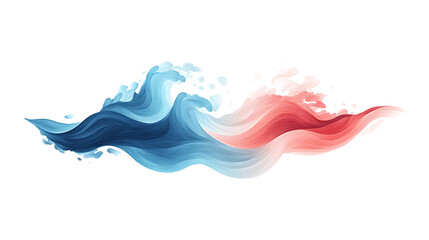Poster - Abstract tricolor wave design