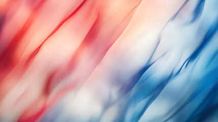 Poster - Blurred background banner of red, white and blue