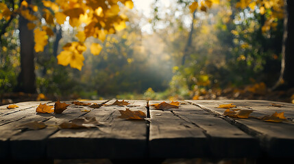 Poster - Autumn background with pumpkins, berries and leaves on dark rustic wooden background