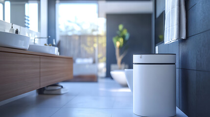 Aufkleber - Bathroom trash can, cleaning idea