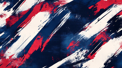 Aufkleber - Red, white and blue circus background with rays of light a retro paper design