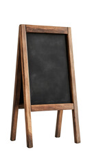 Poster - Wooden blank blackboard on transparent background, perfect for adding your own text or design