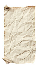 Poster - Vintage effect: aged paper with burnt edges isolated on transparent background