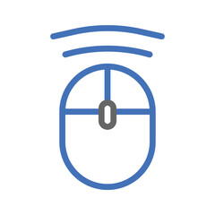 Poster - Wireless computer mouse icon. Concept of technology, connection, and communication.