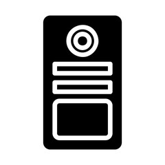 Poster - Doorbell icon. Concept of home security, smart home, and technology.