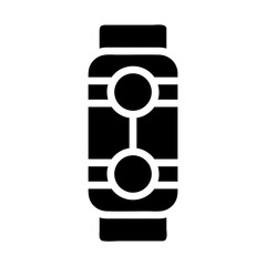 Poster - Smartwatch icon. Concept of wearable technology and connectivity.