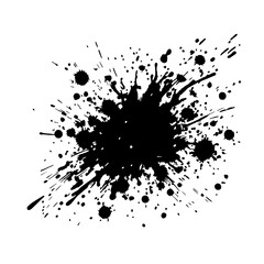 Poster - Black Ink Splatter Explosion 