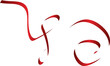 © Iyrin - Red ribbon. Decoration for holiday, new year