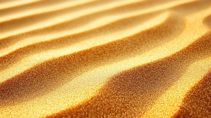 Poster - Textured Patterns of Golden Sands in Natural Desert Landscape