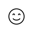 © LUNARA - Smile icon logo design. smile emoticon icon. feedback sign and symbol