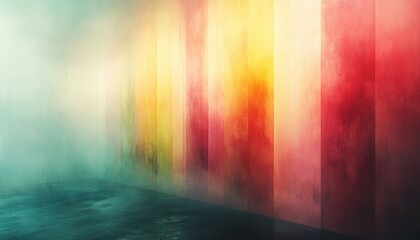 Poster - Abstract Background Design with Soft Pastel Colors and Vertical Lines