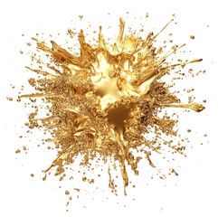 PNG Gold explosion dynamic chandelier.