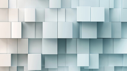 Poster - Abstract background showing white cubes creating modern pattern