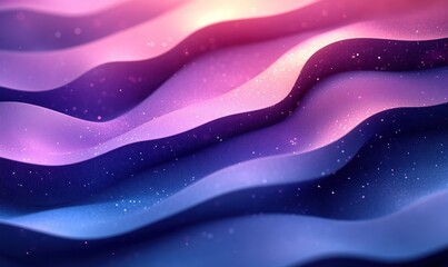 Poster - blue purple gradient abstract minimalist design with concentric circles and smooth curves
