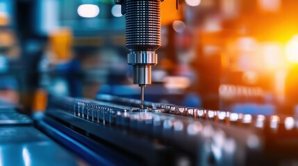 Aufkleber - A close-up of precision measuring tools used in manufacturing quality control