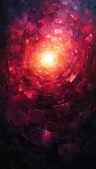 Poster - Sparkling Pink Light Abstract Background for Animation and Christmas Banner