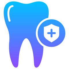 Canvas Print - Dental Protection Icon