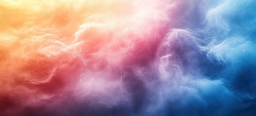 Aufkleber - Pastel Grainy Abstract Banner Background with Soft Blurred Gradient Design