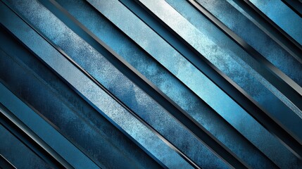 Aufkleber - Abstract blue stripes create a dynamic, textured backdrop with varying shades and angles.