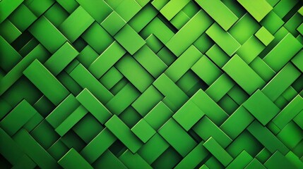 Poster - Abstract green textured background with woven geometric patterns, evoking freshness and creativity.