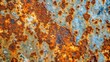 © kukuh - Close-up of Rusted Metal Surface with Patches of Blue Paint