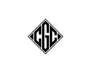Fototapete - CGC logo design vector template. CGC