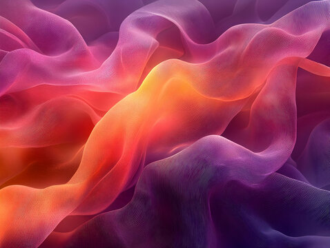 Abstract Waves: Colorful Fabric Textures Flowing Seamlessly