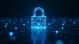 Digital Protection: Geometric Lock and Interconnected Data Flow