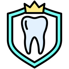 Canvas Print - Dental Crown Icon