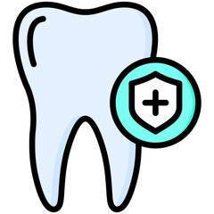 Canvas Print - Dental Protection Icon