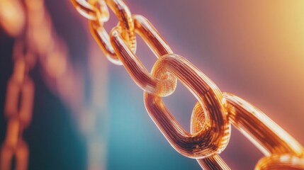 Poster - Blockchain Chain Link Security Fintech Cryptocurrency