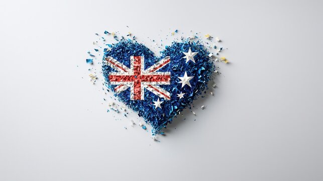 Celebratory Australia Day artwork showcasing bold and artistic typography