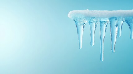 Wall Mural - Magnificent ice formations, frozen landscape of crystalline wonder intricate