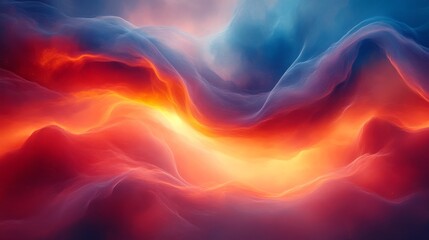 Wall Mural - Abstract vibrant clouds with intense colors and