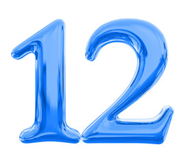 Poster - Blue Number 12