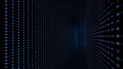 Futuristic digital grid Digital technology background