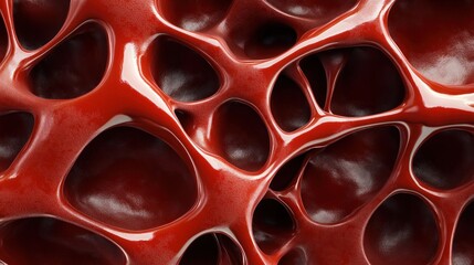 Aufkleber - Exploring intricate blood vessel structures medical science 3d visualization microscopic view