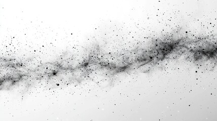 Poster - Dynamic black particle movement abstract background digital art minimalistic style high contrast visual concept
