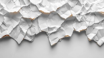 Aufkleber - Crumpled paper art display studio digital imagery minimalist bird's eye view texture exploration