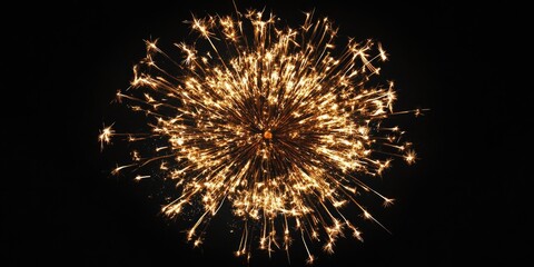 Wall Mural - Firework Lit Up In Dark