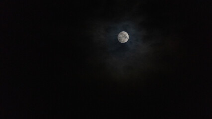 moon and clouds
