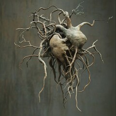Sticker - abstract roots: a surreal nature photography