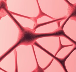 Poster - Pattern of glowing holographic nodes, neon circuits, and interconnected AI brain-inspired grids