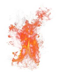 Wall Mural - png fire bonfire black background destruction.