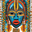 © Antonella - PAINTING OF AN AFRICAN MASK