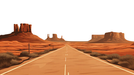 Canvas Print - png highway landscape outdoors desert.