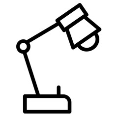 Poster - Lamp Study Bulb Line Icon