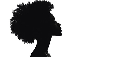 Black Woman Silhouette Black awareness