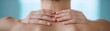 © AI_Imaginator - Woman self-massaging neck