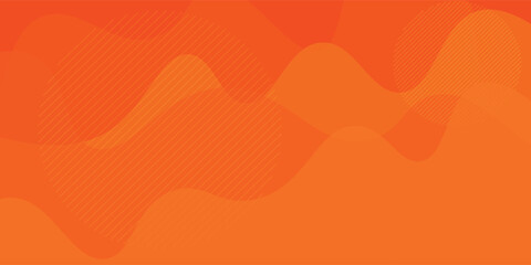 Poster - abstract, background, design, orange, illustration, curve, modern, graphic, wave, banner, color, fut